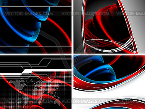 Backdrops set - vector clip art
