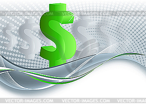 Dollar background - vector image