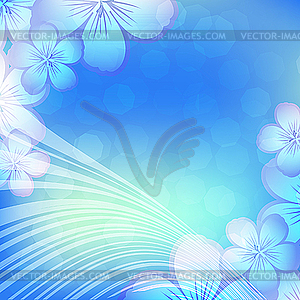 Floral template - vector image