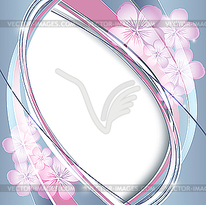 Valentine floral card - vector clipart