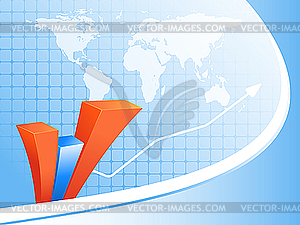 Abstract bar graphs - vector image