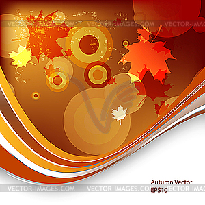 Autumn template - vector clip art