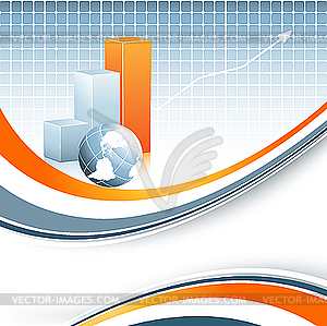 Abstract bar graphs - vector clipart / vector image