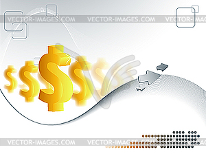 Dollar background - vector image