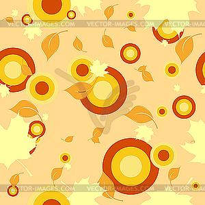 Autumn seamless template - vector image