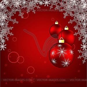 Bright christmas card - vector image