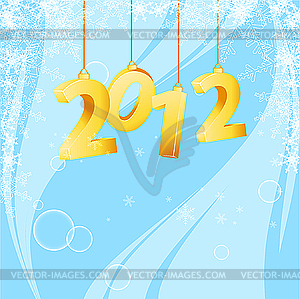 Bright christmas card - vector image