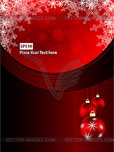 Bright christmas card - vector clipart