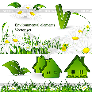 Environmental design elements - vector image