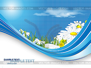 Floral template - vector clip art