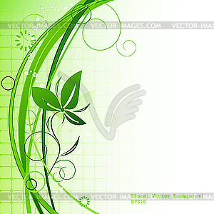 Floral template - vector image