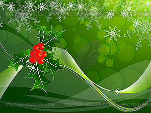 Bright christmas card - vector image