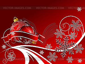 Bright christmas card - vector clip art