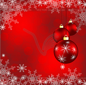 Bright christmas card - vector image