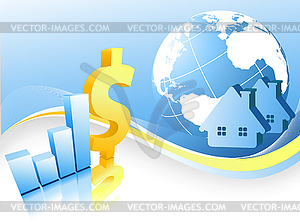 Real estate background - vector image