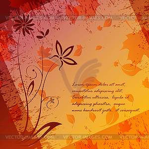 Autumn backdrop - vector image