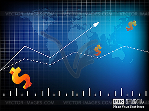 World statistic backdrop - vector clip art