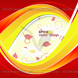 Bright floral background - vector clipart