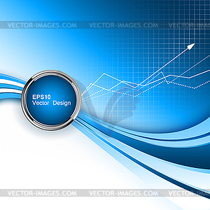 Blue background - vector image