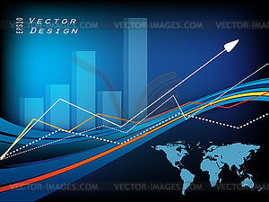 Growth statistic frame - vector clipart