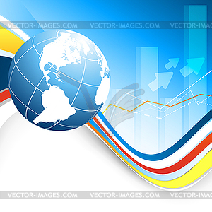 Growth statistic frame - vector clipart