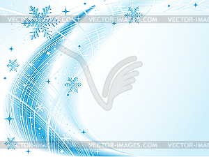 Holiday backdrop of snowflakes - vector clipart