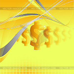 Dollar background - vector clipart