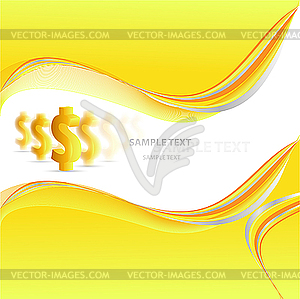 Dollar background - vector clip art