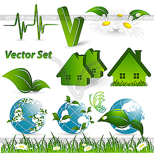 Environmental design elements - vector image
