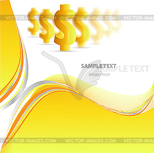 Dollar background - vector image