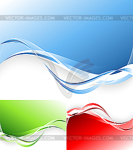 Wavy backdrop - vector image