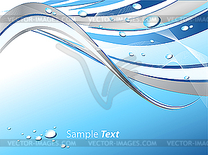 Water drop background - vector clipart