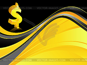 Dollar background - vector clipart