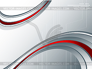 Abstract wavy lines - vector clip art