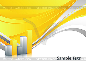 Abstract background with bar graphs - vector image