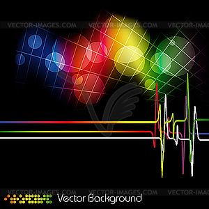 Backdrop with pulse - vector image