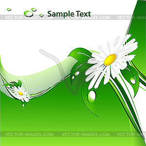 Зеленый цветочный фон - изображение в формате EPS