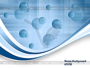 Background with spheres - vector clip art