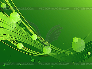 Green abstract background - vector image