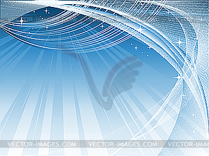 Background with stars - vector image