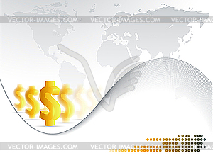 Dollar background - vector EPS clipart