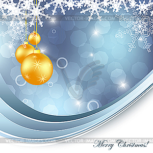 Christmas backdrop with balls - vector clip art