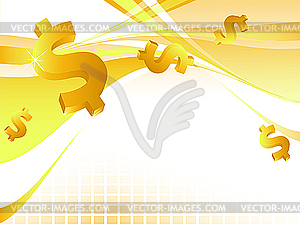 Dollar background - vector clipart