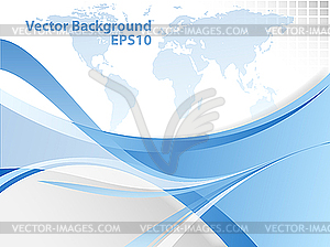 Lines and map - vector image