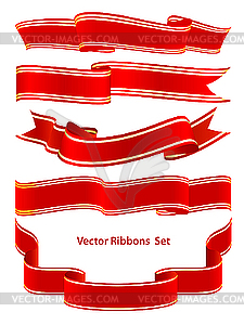 Ribbons set - vector clipart