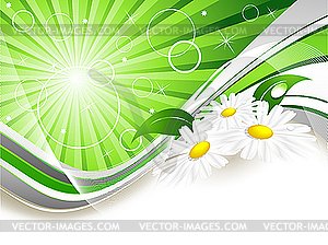 Abstract summer background - vector image