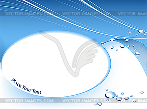 Water drop background - vector clipart