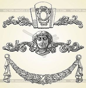 Bas-reliefs - vector clipart / vector image