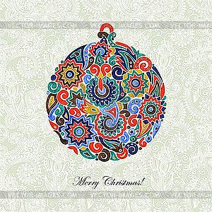 Christmas ball - vector clipart