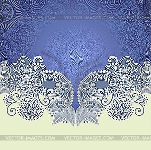 Ornate card announcement  - vector image